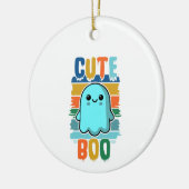 Retro Vintages Niedliches Halloween-Ghost Keramik Ornament (Links)