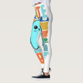 Retro Vintages Niedliches Halloween-Ghost Leggings (Links)