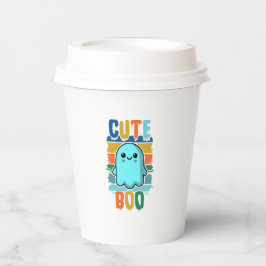 Retro Vintages Niedliches Halloween-Ghost Pappbecher