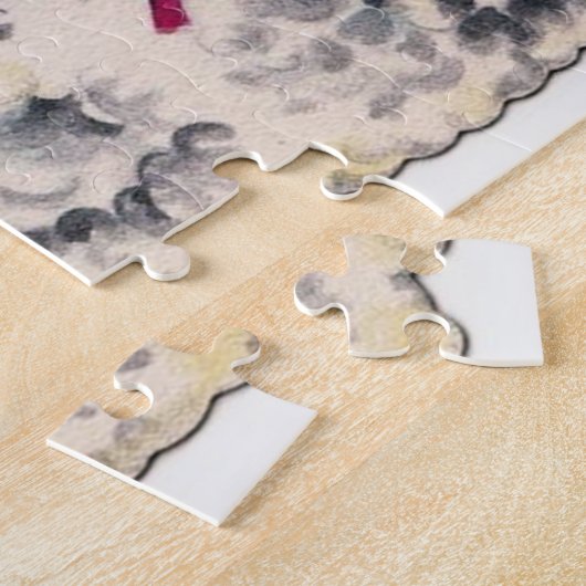 Retro Vintages Ostermädchen Puzzle (Seite)