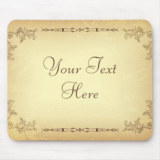 Retro-Vintages Papier Mousepad (Vorne)