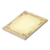 Retro-Vintages Papier Notizblock (Rotiert)