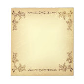 Retro-Vintages Papier Notizblock (Vorderseite)