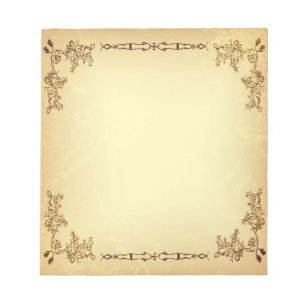 Retro-Vintages Papier Notizblock