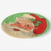 Retro Vintages Pappteller (Schrägansicht)