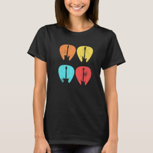 Retro Vintages Plektrum für Gitarre 1 T-Shirt