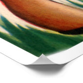 Retro Vintages Reh Holiday Valentine Poster (Ecke)