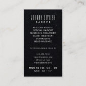 Retro Vintages Riesenlogo Visitenkarte (Rückseite)