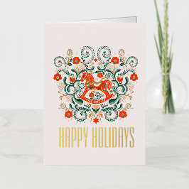 Retro Vintages Rockpferd Weihnachten