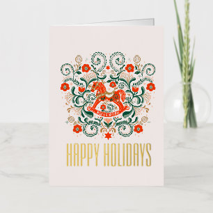 Retro Vintages Rockpferd Weihnachten