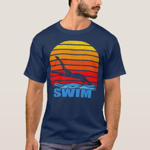 Retro Vintages Schwimmgeschenk für Schwimmer 2 T-Shirt