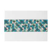 Retro Vintages Sechzigerjahre Muster Einladungsbanderole (Rückseitenbeispiel)