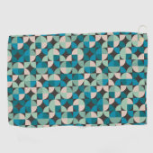 Retro Vintages Sechzigerjahre Muster Golfhandtuch (Horizontal)