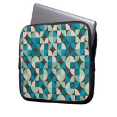 Retro Vintages Sechzigerjahre Muster Laptopschutzhülle (Vorderseite Links)