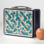 Retro Vintages Sechzigerjahre Muster Metall Brotdose (Beispiel)