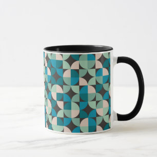 Retro Vintages Sechzigerjahre Muster Tasse