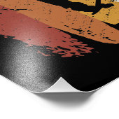 Retro-Vintages Skateboard Fotodruck (Ecke)