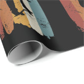 Retro-Vintages Skateboard Geschenkpapier (Rolleneckpunkt)