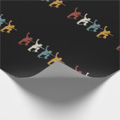 Retro-Vintages Skateboard Geschenkpapier (Ecke)