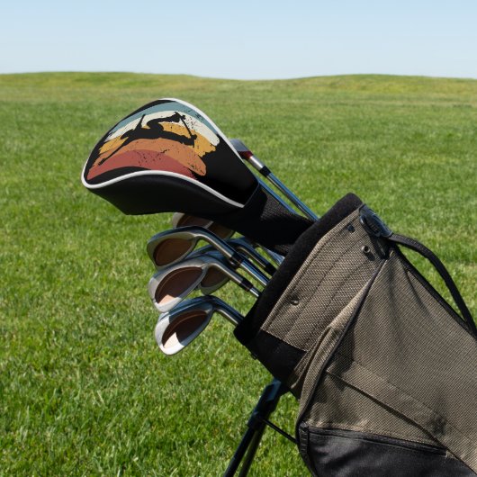 Retro-Vintages Skateboard Golf Headcover (In SItu)
