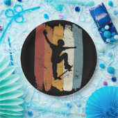 Retro-Vintages Skateboard Pappteller (Party)