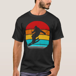Retro Vintages Skifahren T-Shirt