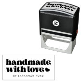 Retro Vintages Skript Handmade mit Liebe Permastempel (Beispiel)
