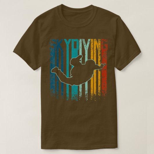 Retro Vintages Skydiving T-Shirt (Design vorne)