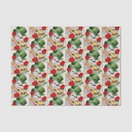 retro Vintages Snowman Weihnachtsfeiertagsgewebe Seidenpapier