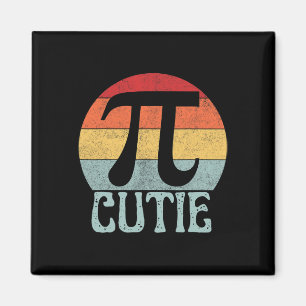 Retro Vintages Symbol Pi Day Math Lehrer Funny Pi Magnet