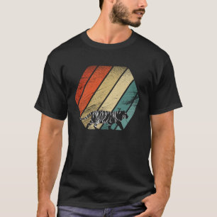 Retro Vintages Tiger und süße Tier T-Shirt