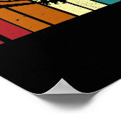 Retro-Vintages Trombone-Marching-Band-Röhrchen Poster (Ecke)