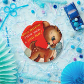 Retro Vintages Valentinerotwild-Party Pappteller (Party)