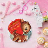 Retro Vintages Valentinerotwild-Party Pappteller (Party)