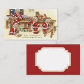 Retro Vintages Weihnachten Nimbles addieren Visitenkarte (Vorne/Hinten)