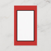 Retro Vintages Weihnachten Sankt addieren Visitenkarte (Rückseite)