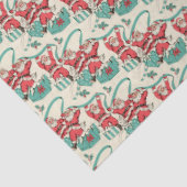 Retro Vintages Weihnachts-Tissue Seidenpapier (Ausschnitt)