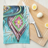 Retro Vintages Weihnachtsbirnen-Küchentuch Handtuch (Viertel Falte)