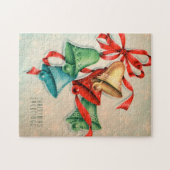 Retro Vintages Weihnachtsglocken Puzzle (Horizontal)