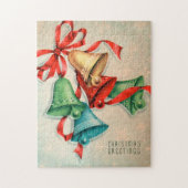 Retro Vintages Weihnachtsglocken Puzzle (Vertikal)