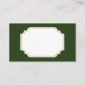 Retro Vintages Weihnachtslicht addieren Visitenkarte (Rückseite)