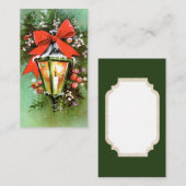 Retro Vintages Weihnachtslicht addieren Visitenkarte (Vorne/Hinten)