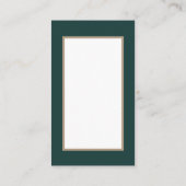 Retro Vintages Weihnachtsmädchen Visitenkarte (Rückseite)