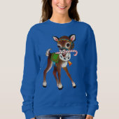 Retro Vintages Weihnachtsren Sweatshirt (Vorderseite)