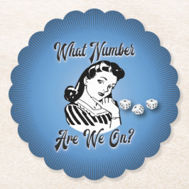 Retro Vintages, welche Zahl wir eingeschaltet Untersetzer