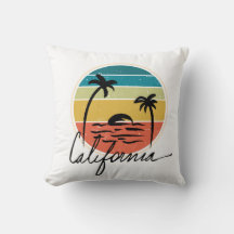 Retro Vintazge Sonnenuntergang auf Kalifornien Pal