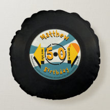 Retro Vinyl 50. Geburtstag personalisiertes Nicker