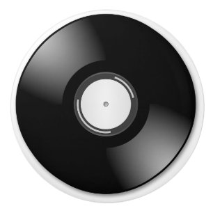 Retro Vinyl Album Aufnahme Spaß 80's themed Keramikknauf