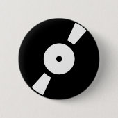 Retro-Vinyl-Datensatz Button (Vorderseite)