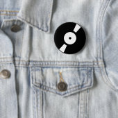Retro-Vinyl-Datensatz Button (Beispiel)